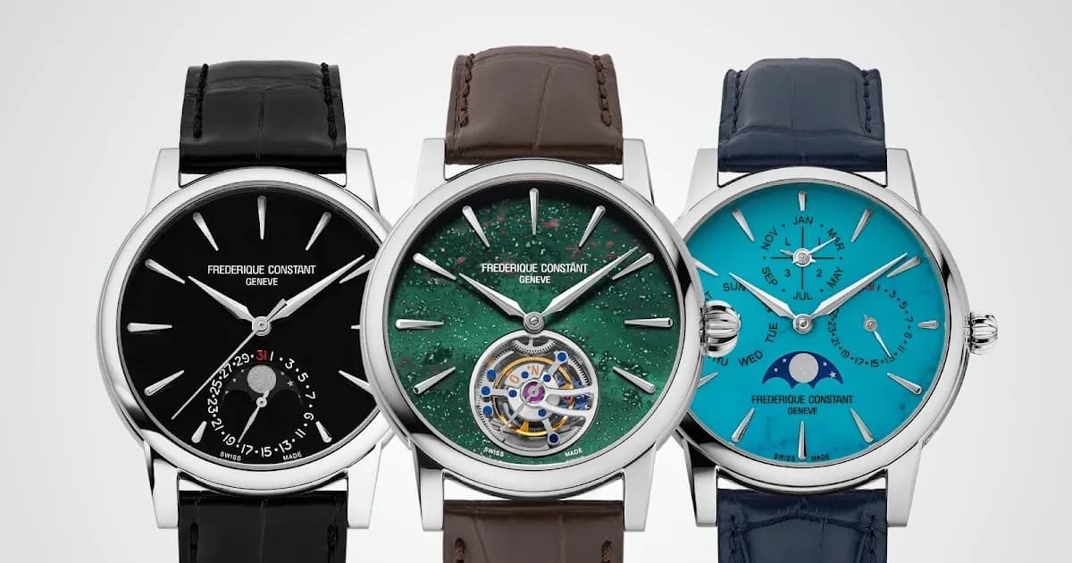 Frederique Constant presenta la Colección Elements 2026 con diales minerales