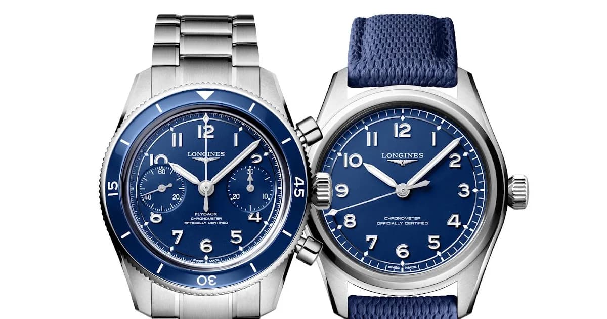 Longines presenta nuevos modelos en azul de su colección Spirit Pilot